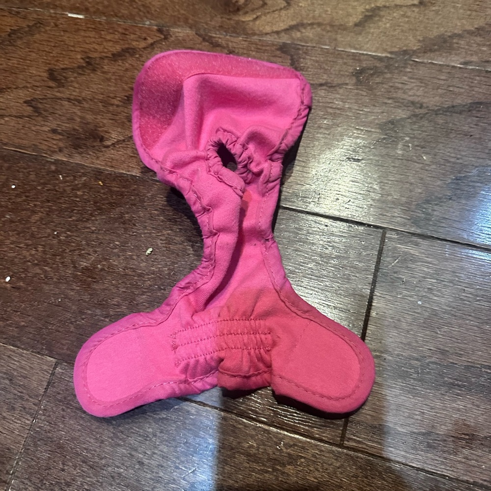 Washable Female Dog Diaper Reusable Doggie Diaper Absorbent Dog Diaper Pink XS